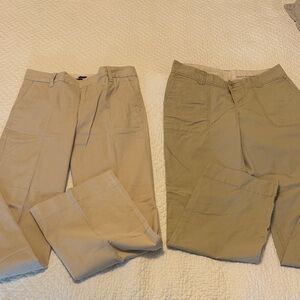 2 pairs pants, Banana Republic Women's and GAP Khakis